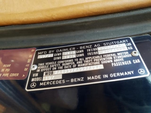 1987 MERCEDES-BENZ 560SL